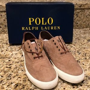 Men’s Ralph Lauren Vultan sand suede sneakers